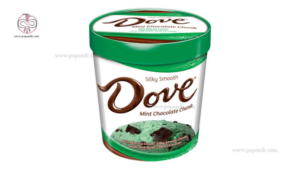 بستنی نعنایی با تکه های شکلات Dove Mint