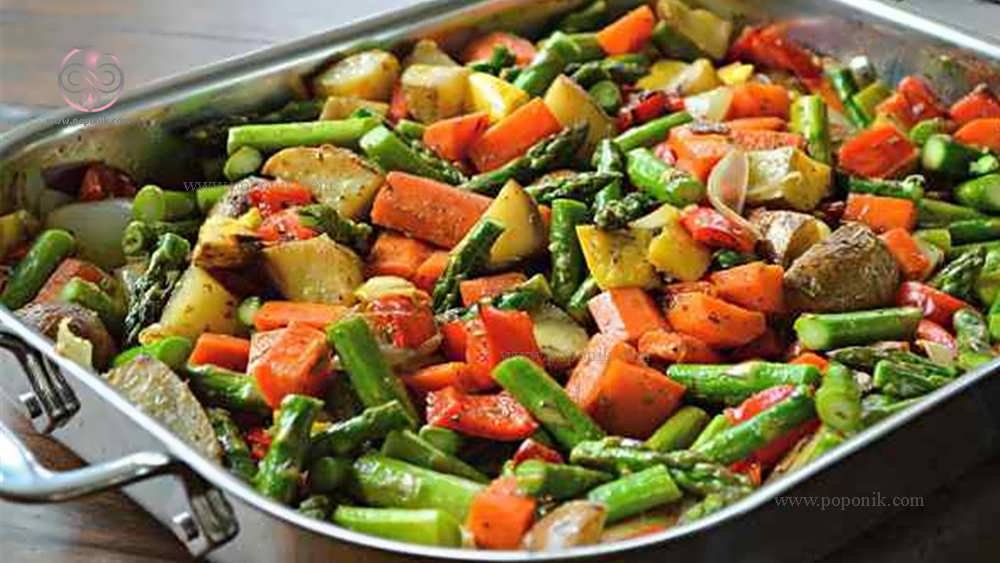 خوراک سبزیجات لوبیا سبز