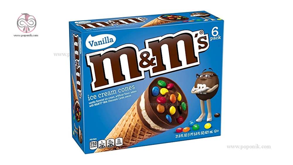 بستنی قیفی M & M