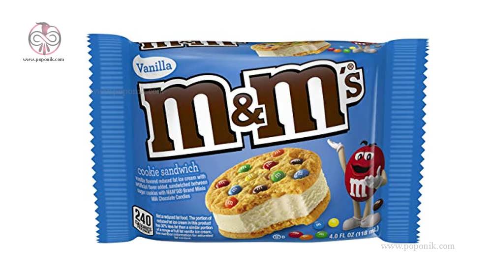 بستنی ساندویچی M&M