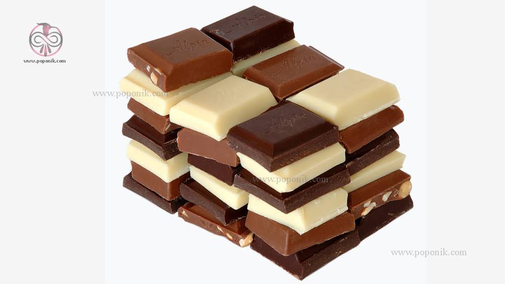 انواع مختلف شکلات تلخ و شیرین