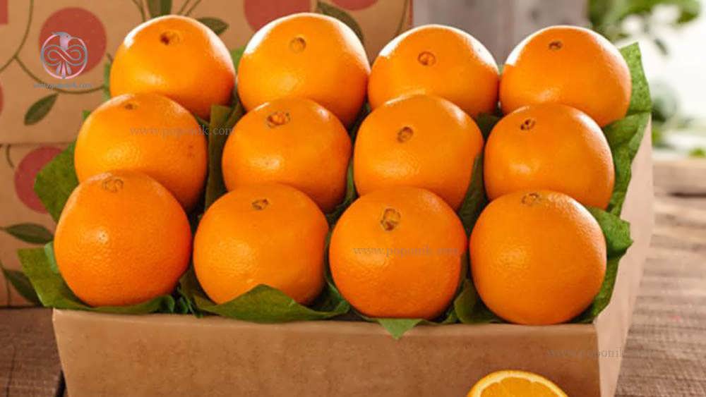 پرتقال قبل از خشک شدن