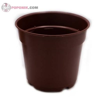 گلدان پلاستیکی قهوه ای سایز 20 گلدان پلاستیکی قهوه ای سایز 20
