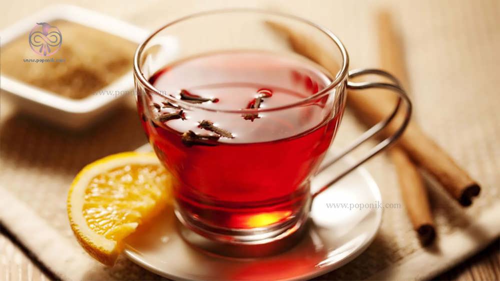 چای زعفران با لیمو و دارچین