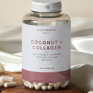 قرص (مکمل خوراکی) کوکونات کلاژن مای ویتامینز در حال استفاده