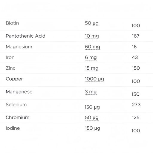 لیست مواد تشضکیل دهنده مولتی ویتامین ولمن ویتابیوتیکس